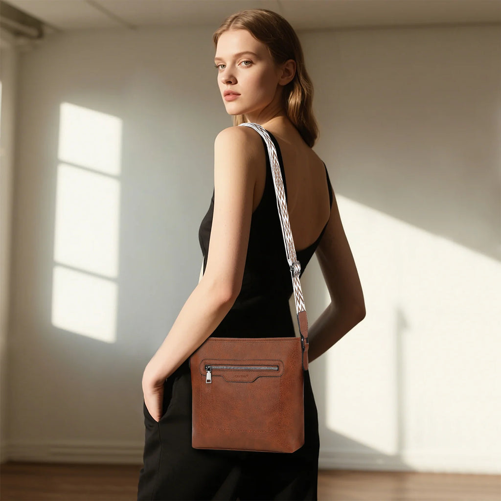 Sac Bandoulière Femme Vintage en Cuir Premium – Style Chic et Décontracté