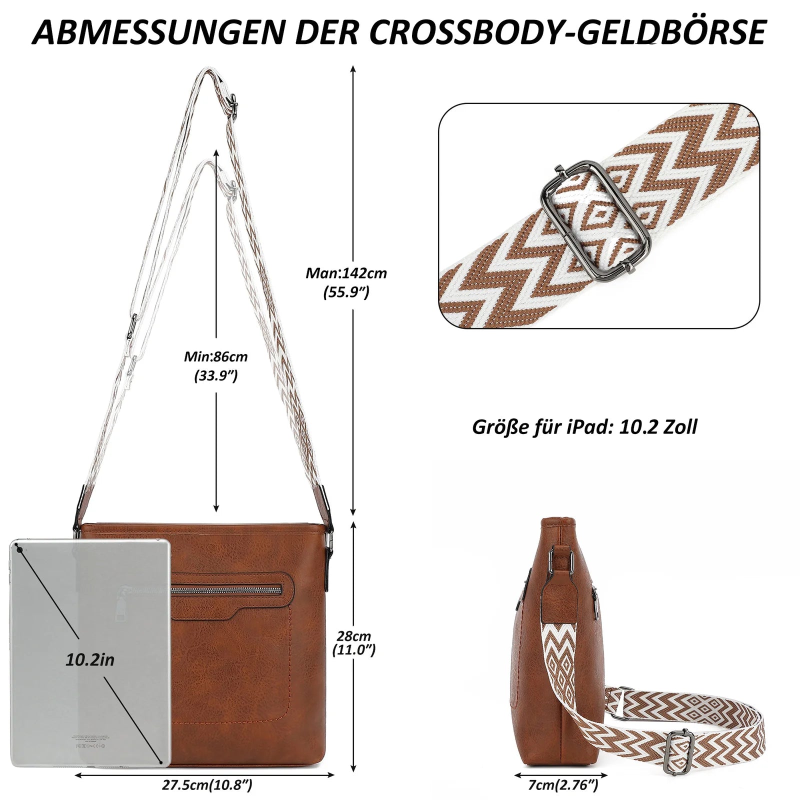 Sac Bandoulière Femme Vintage en Cuir Premium – Style Chic et Décontracté