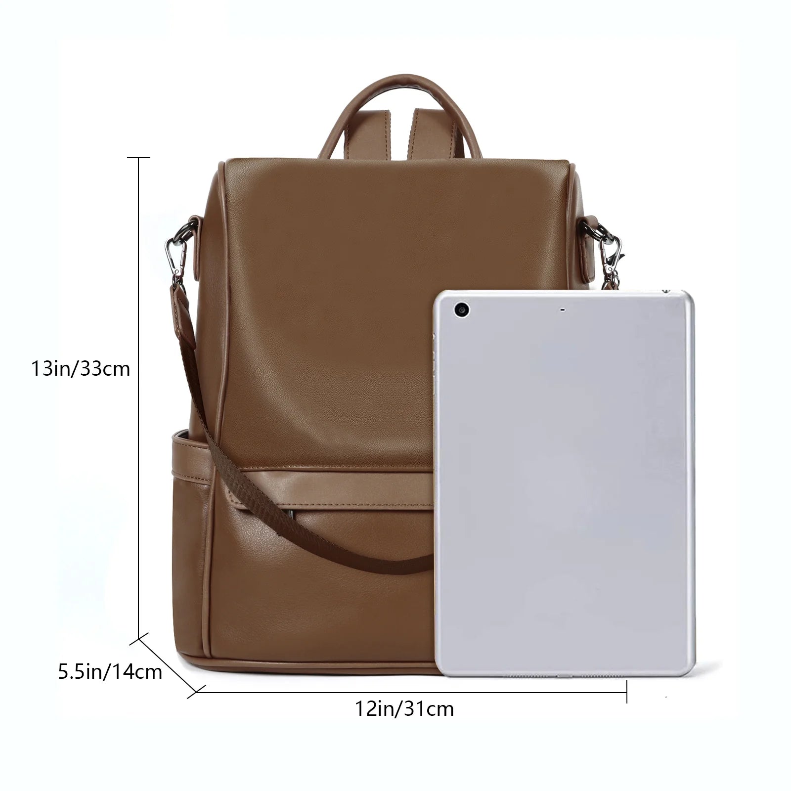 Sac à Dos Femme Convertible en Cuir Premium – Sac Élégant 2 en 1 pour le Quotidien