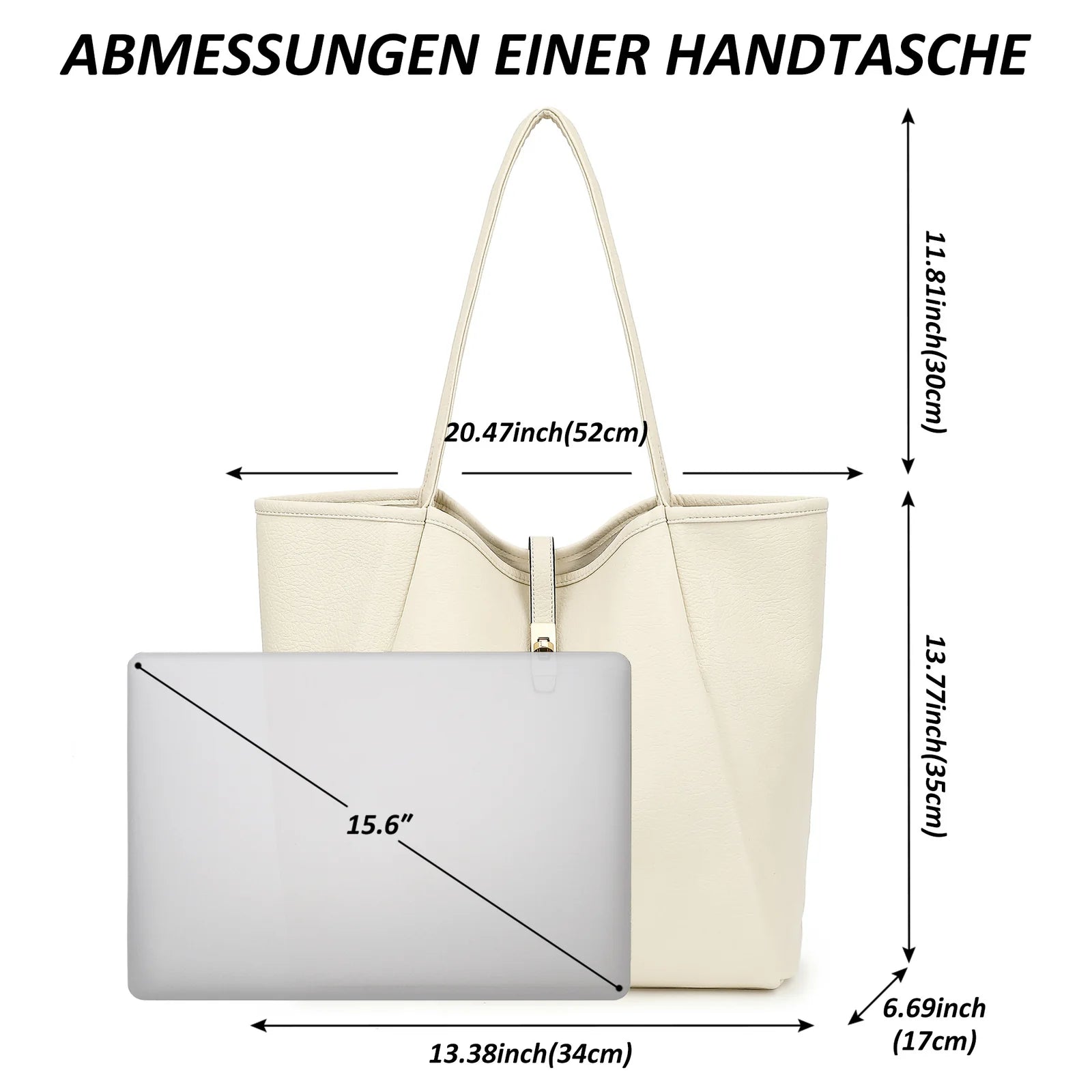 Sac Cabas Femme Minimaliste en Cuir Premium – Élégance et Grande Capacité