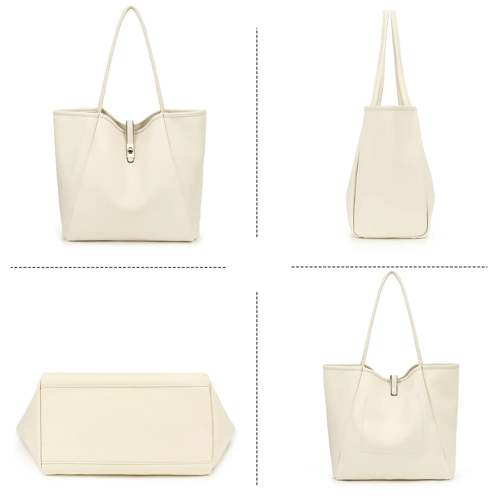 Sac Cabas Femme Minimaliste en Cuir Premium – Élégance et Grande Capacité